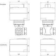 Danfoss AMB 162 182 siłowniki elektryczne obrotowe techniczny