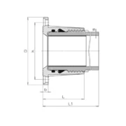 Hawle Kołnierz z króćcem PE do zgrzewania techniczny