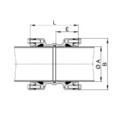 Hawle Łącznik System 2000 do rur PE i PVC techniczny